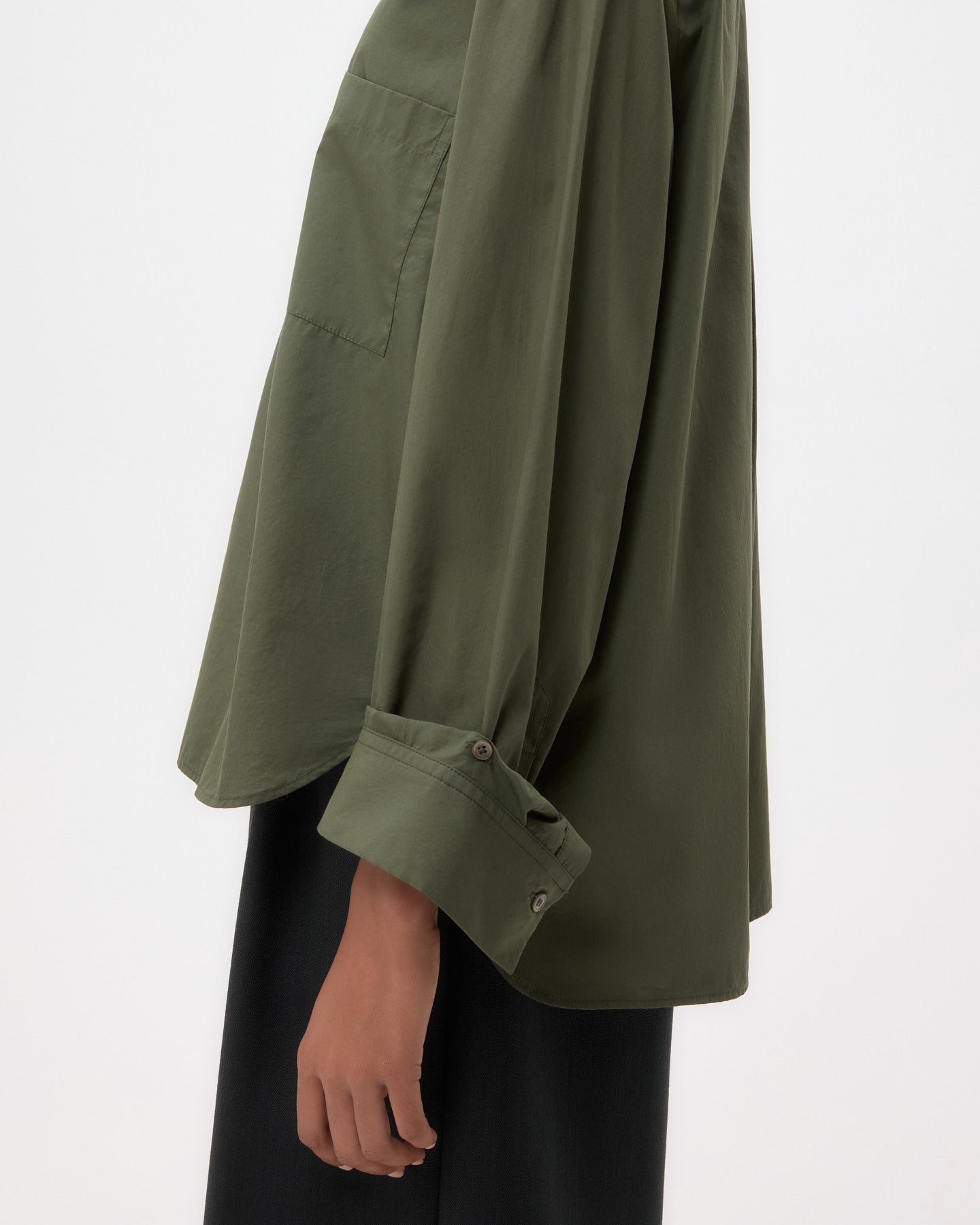 TWP Duffle bag Next Morning Shirt in Superfine Cotton Shirting view 3