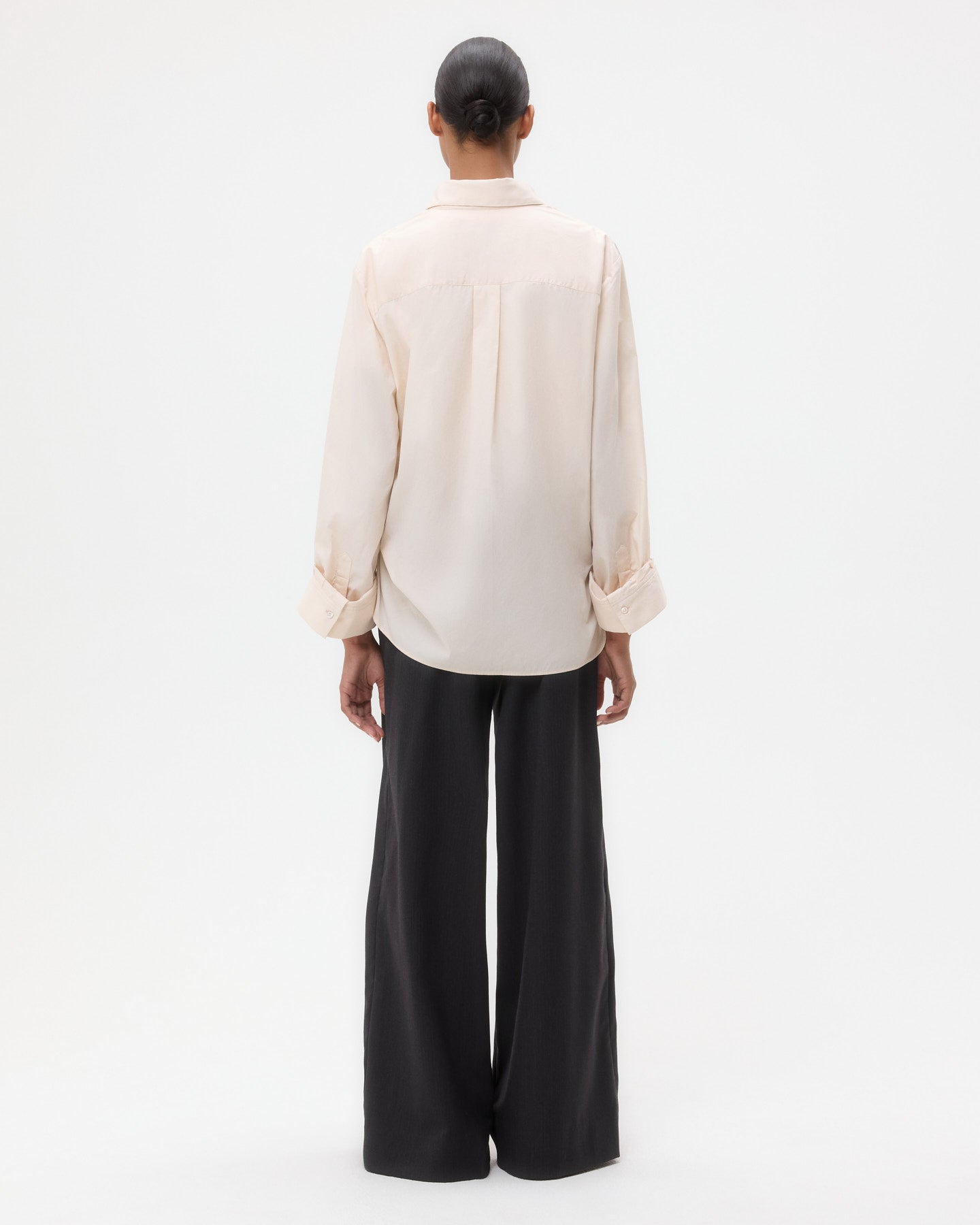 TWP Pink tint Next Morning Shirt in Superfine Cotton Shirting view 5