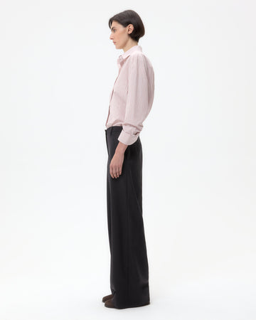 TWP Spanish villa/white Next Morning Shirt in Classic Barre Stripe Cotton view 4