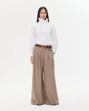TWP White My Maria Top in Super Compact Poplin view 4