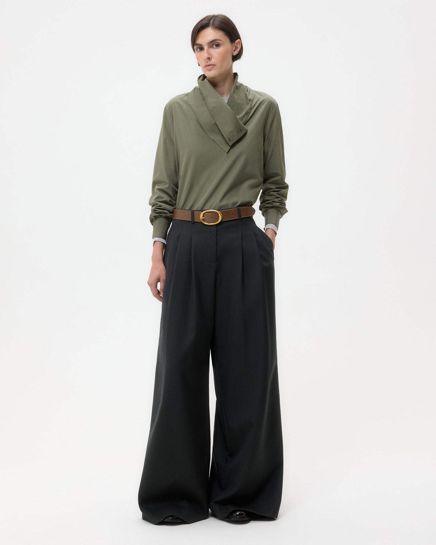 TWP Beetle My Maria Top in Super Compact Poplin view 3