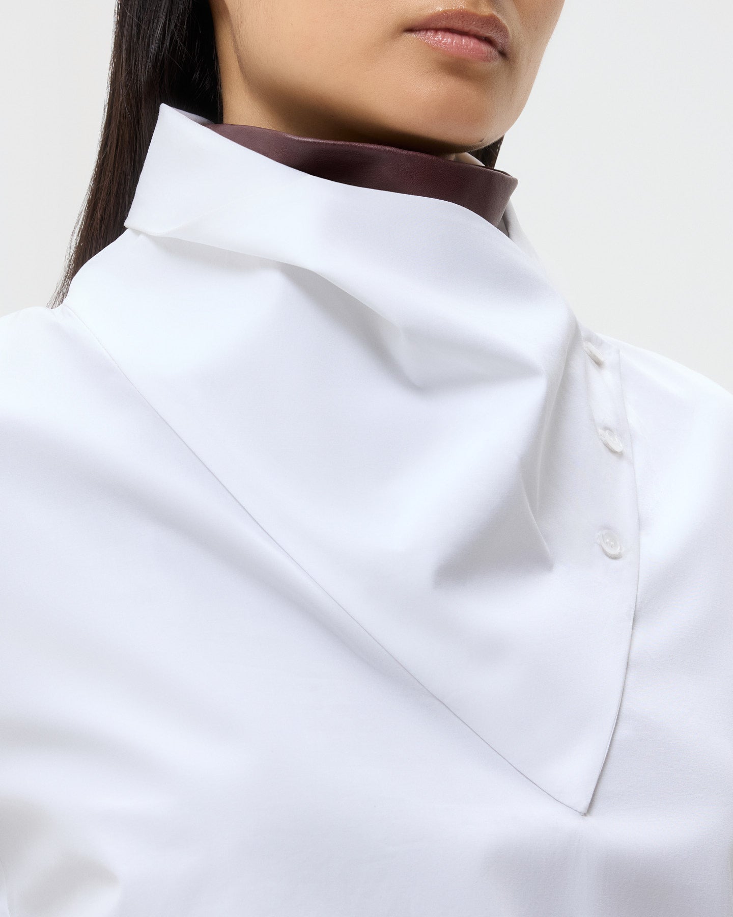 TWP White My Maria Top in Super Compact Poplin view 2