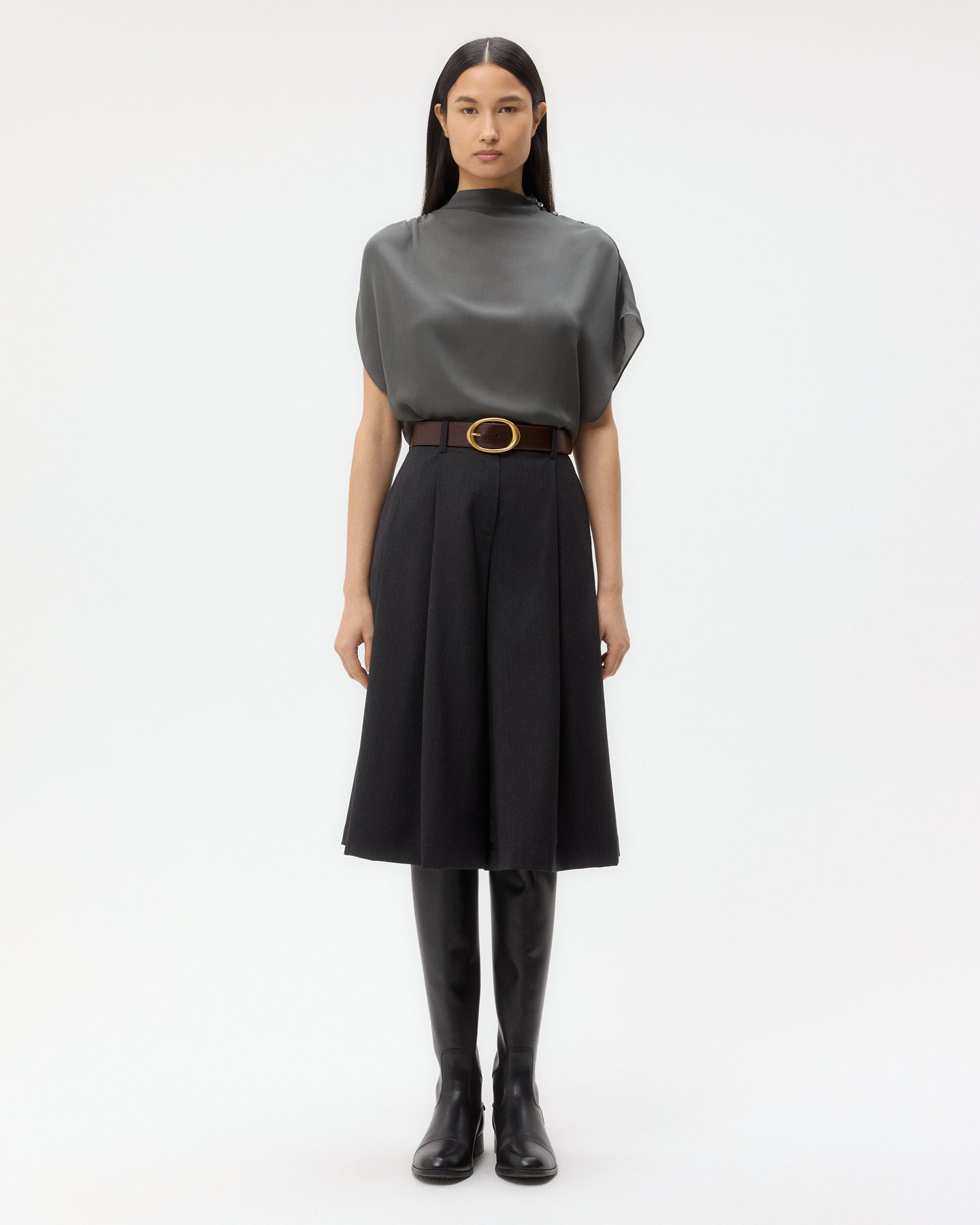 TWP Urban chic Wish You Would Top In Silk Georgette view 4