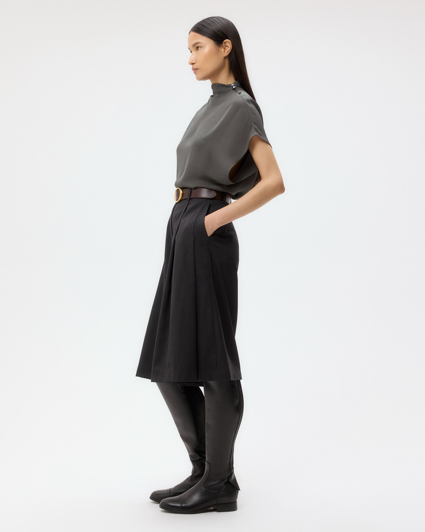 TWP Urban chic Wish You Would Top In Silk Georgette view 5