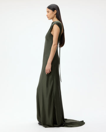 TWP Duffle bag Back to You Dress in Shiny Satin view 4