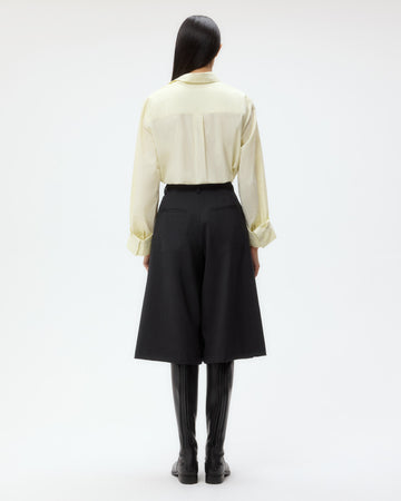 TWP Charcoal Steffens Short in Micro Herringbone Suiting view 5