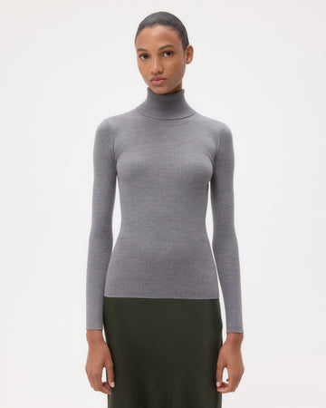 Knit Turtleneck in Merino Wool