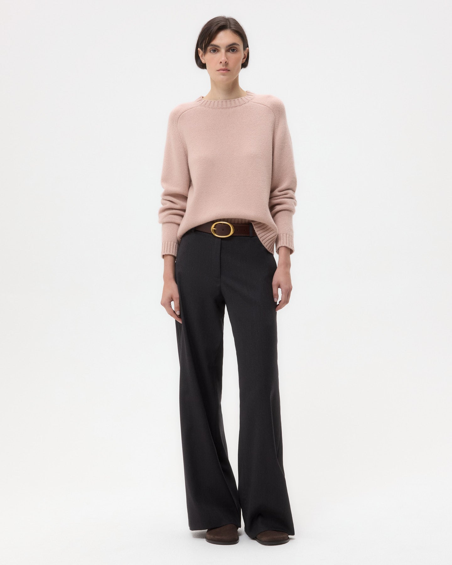 TWP Blush New Jill Crewneck in Cashmere view 3