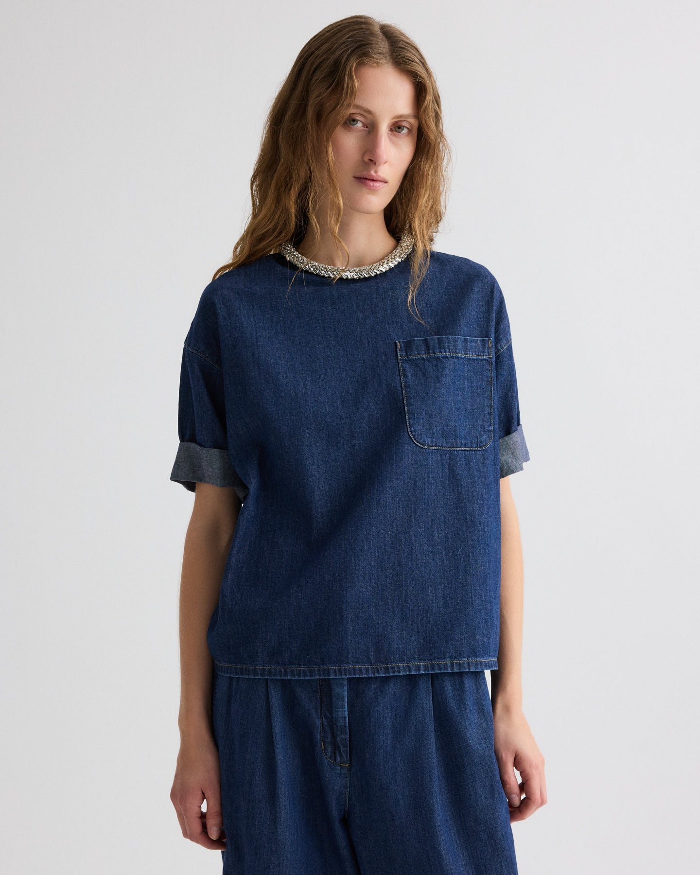 TWP Dillon Denim in Dark Stone main image 0