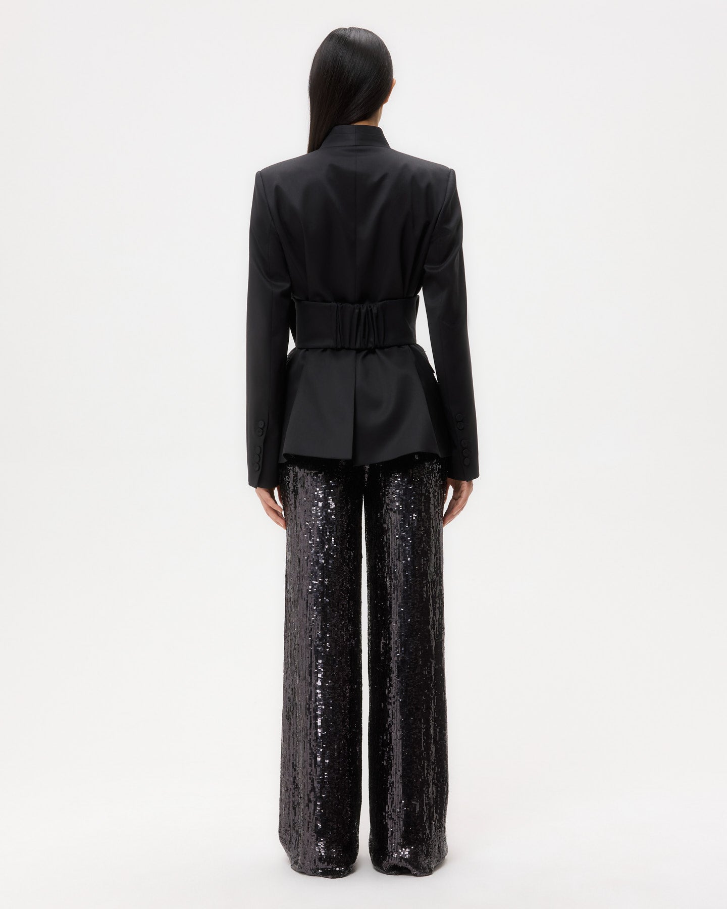 TWP Black After Five Blazer in Tux Wool Suiting view 5