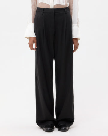 TWP Black Sulli Pant with Tux in Tux Wool Suiting view 1