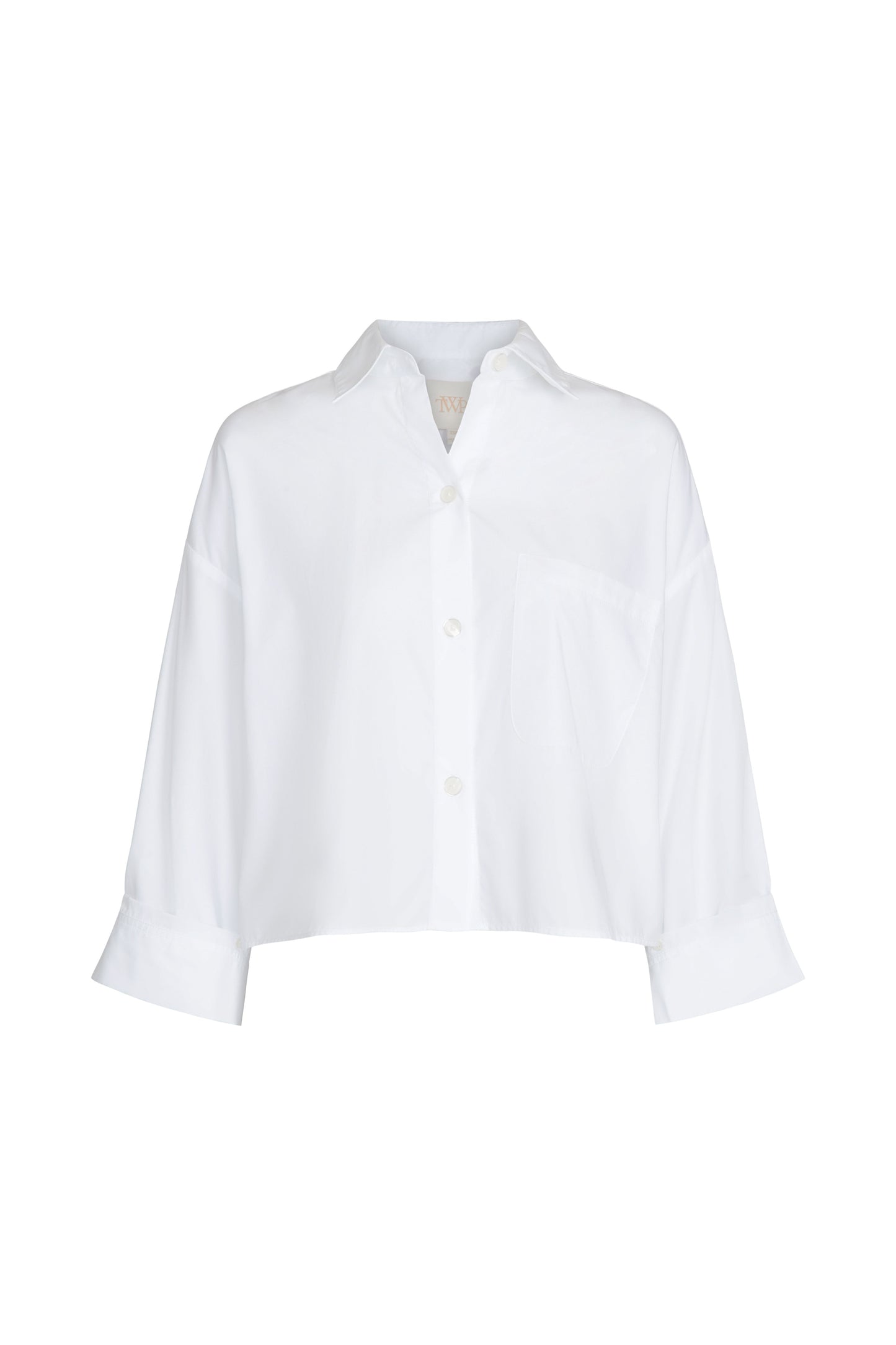 TWP White Soon to be Ex Shirt in Superfine Cotton view 1