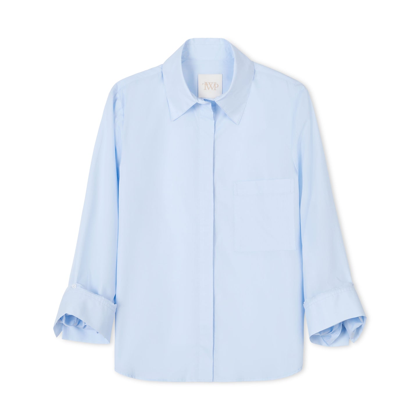 TWP Baby blue Boyfriend Shirt in Superfine Cotton view 1
