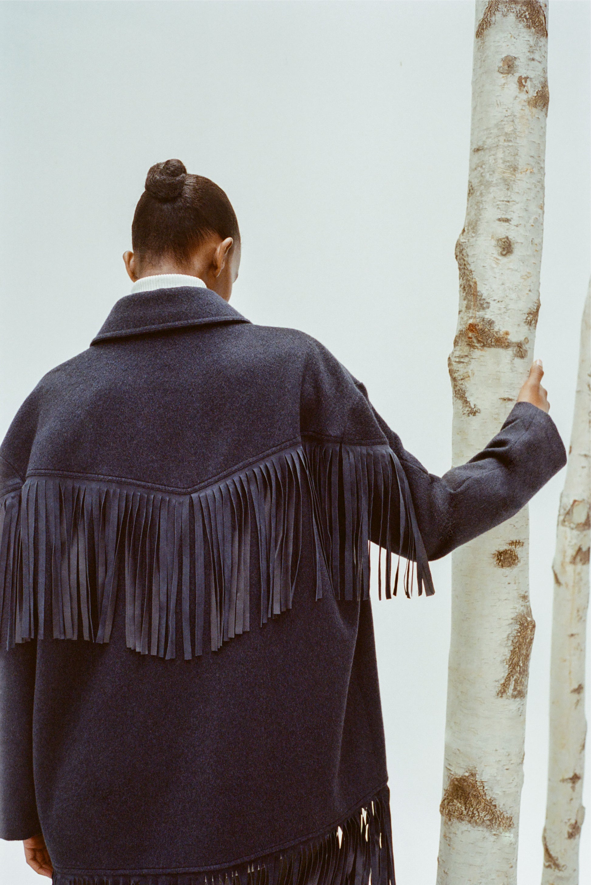 TWP Midnight Midnight Cowboy Jacket in Cashmere Coating view 6