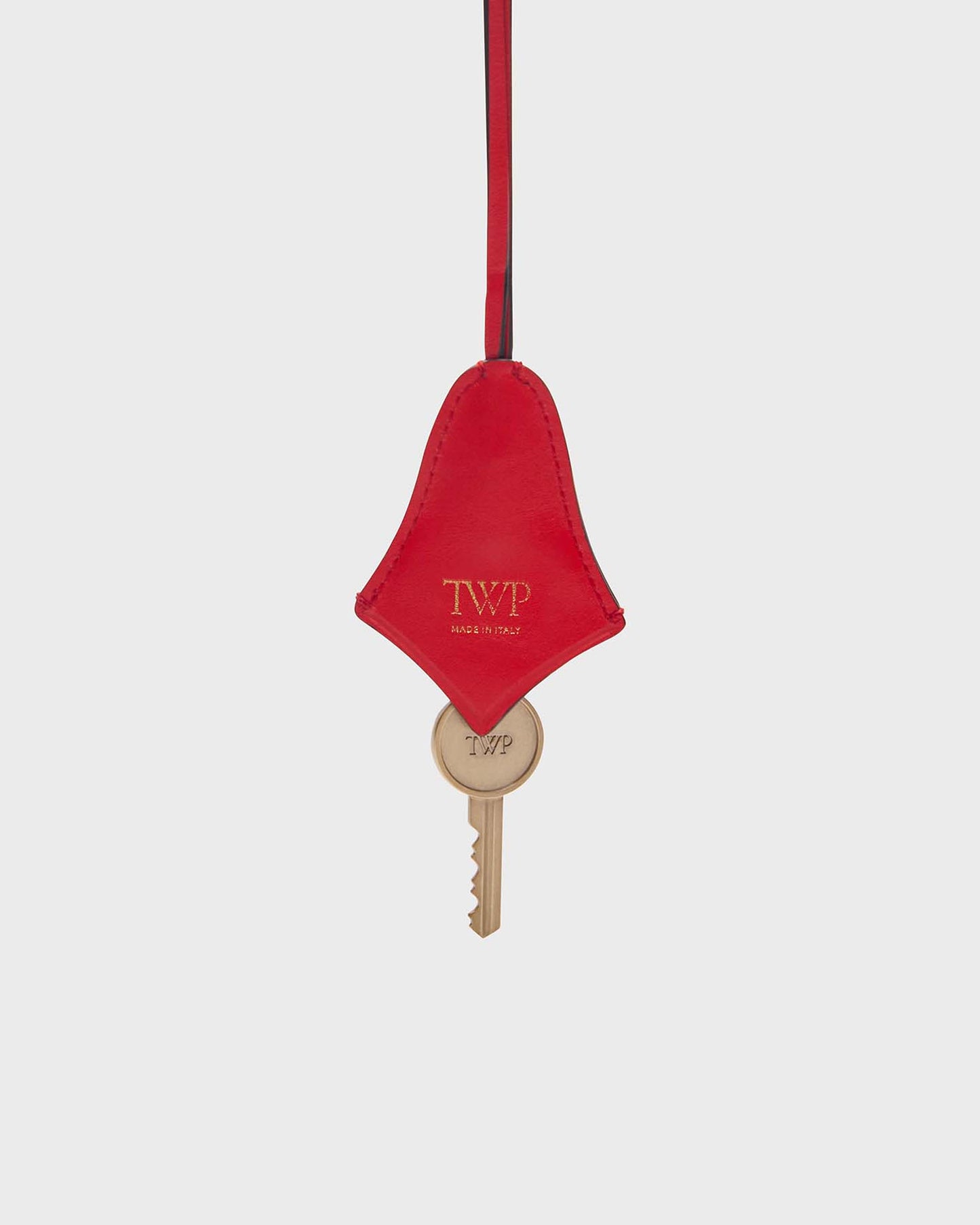 TWP Parrot Key Necklace in Leather view 3