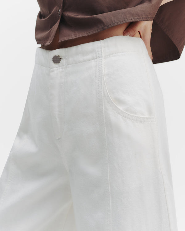 TWP White Dancing in the Dark Jean in Japanese Denim view 4