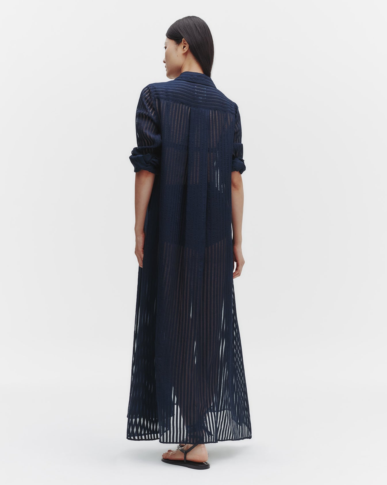 TWP Midnight Jenny&#39;s Gown in Silk Organza with Ribbon view 4