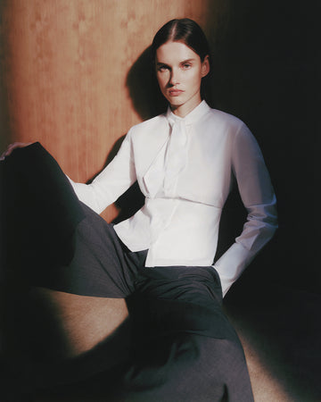 TWP White Fifi&#39;s Shirt in Cotton Poplin view 2