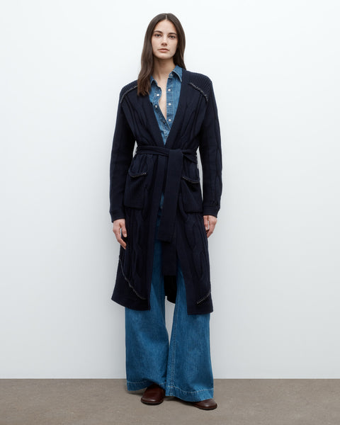 Midnight Chain Cardigan in Merino Wool | TWP