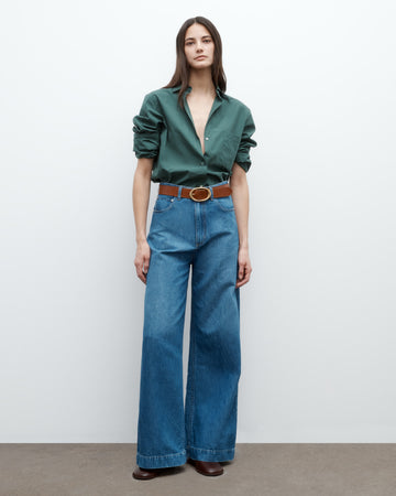 TWP Paris McDougal St. Pant in Linen Cotton Denim view 1