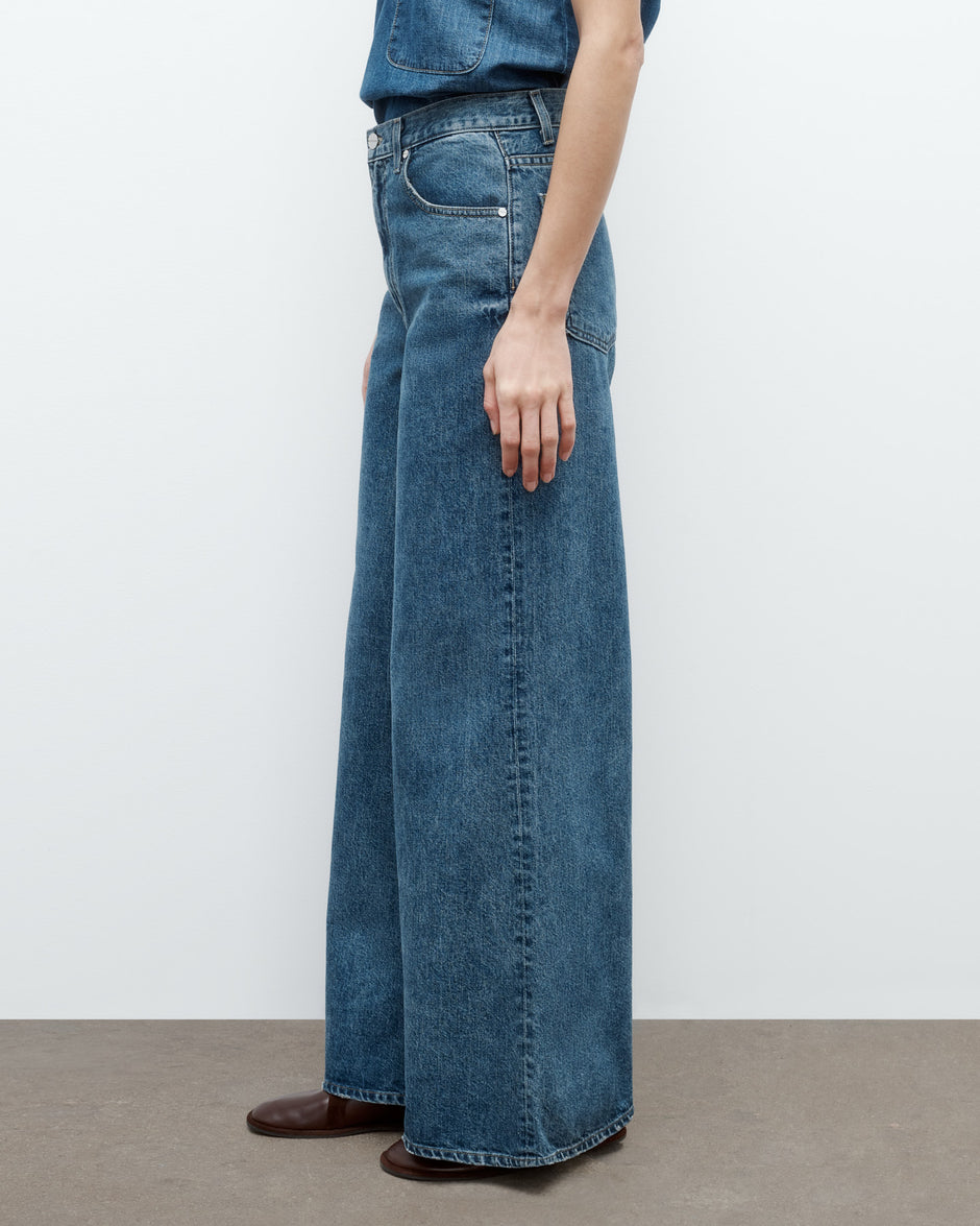 TWP Paris Tall Tiny Dancer Jean in Heavy Denim view 3