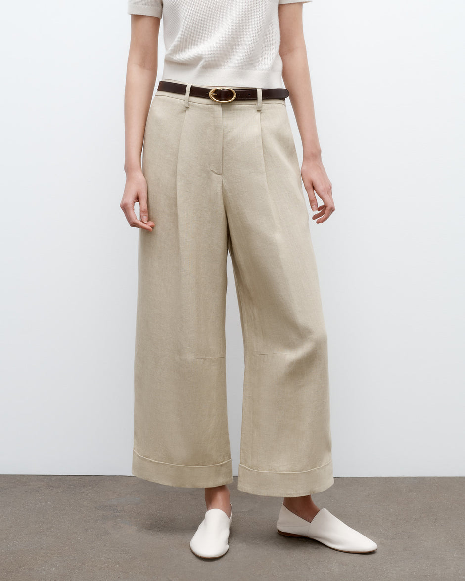 TWP Safari Houston St. Pant in Washed Linen Suiting view 1