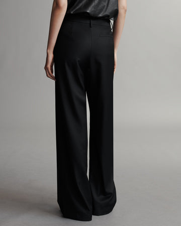 TWP Black Elizabeth St. Pant in Superfine Tux Cloth view 6