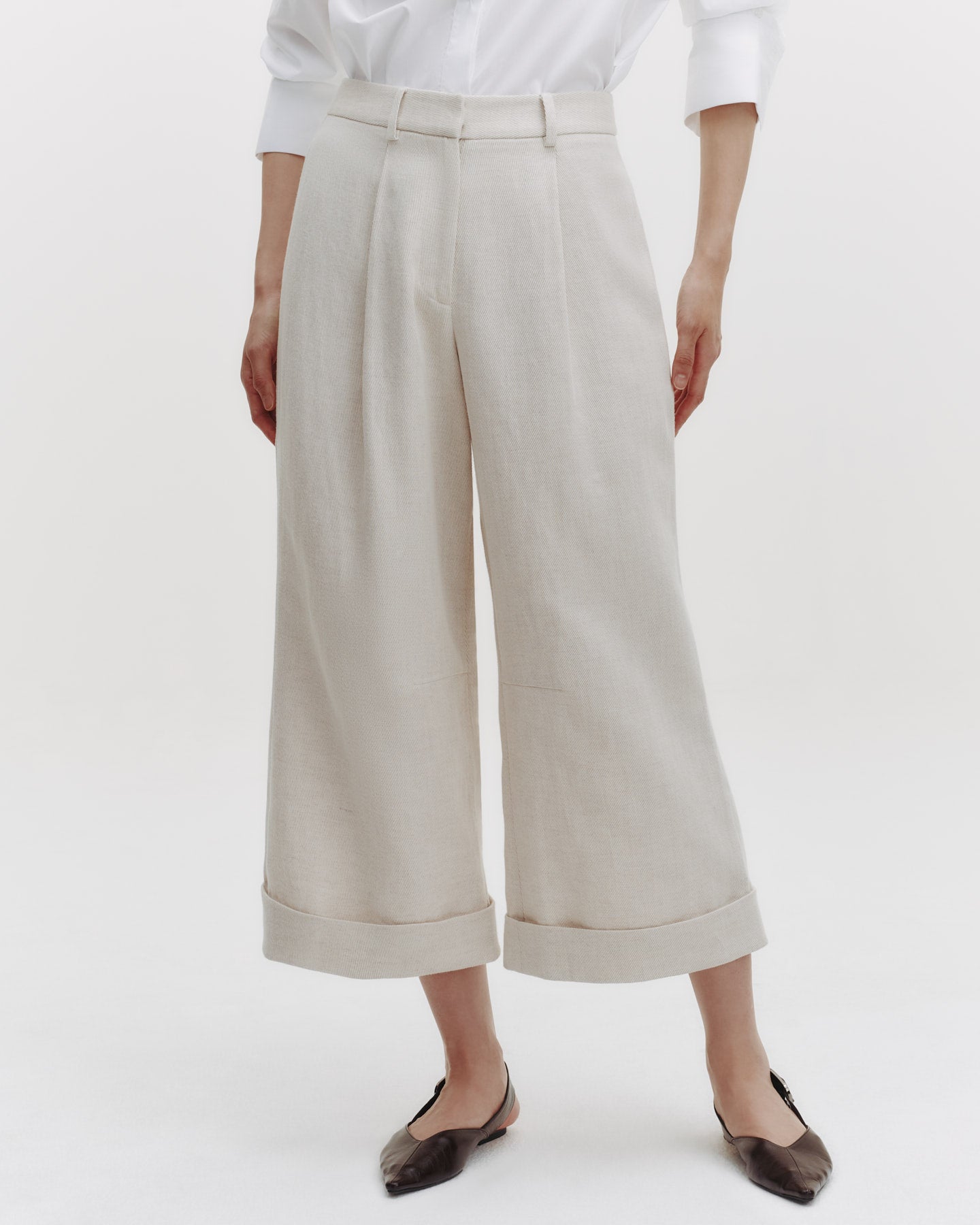 TWP Natural Houston St. Pant in Cotton Linen Twill view 2