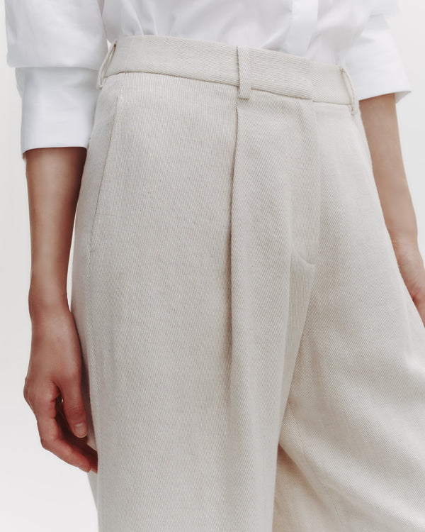 TWP Natural Houston St. Pant in Cotton Linen Twill view 3