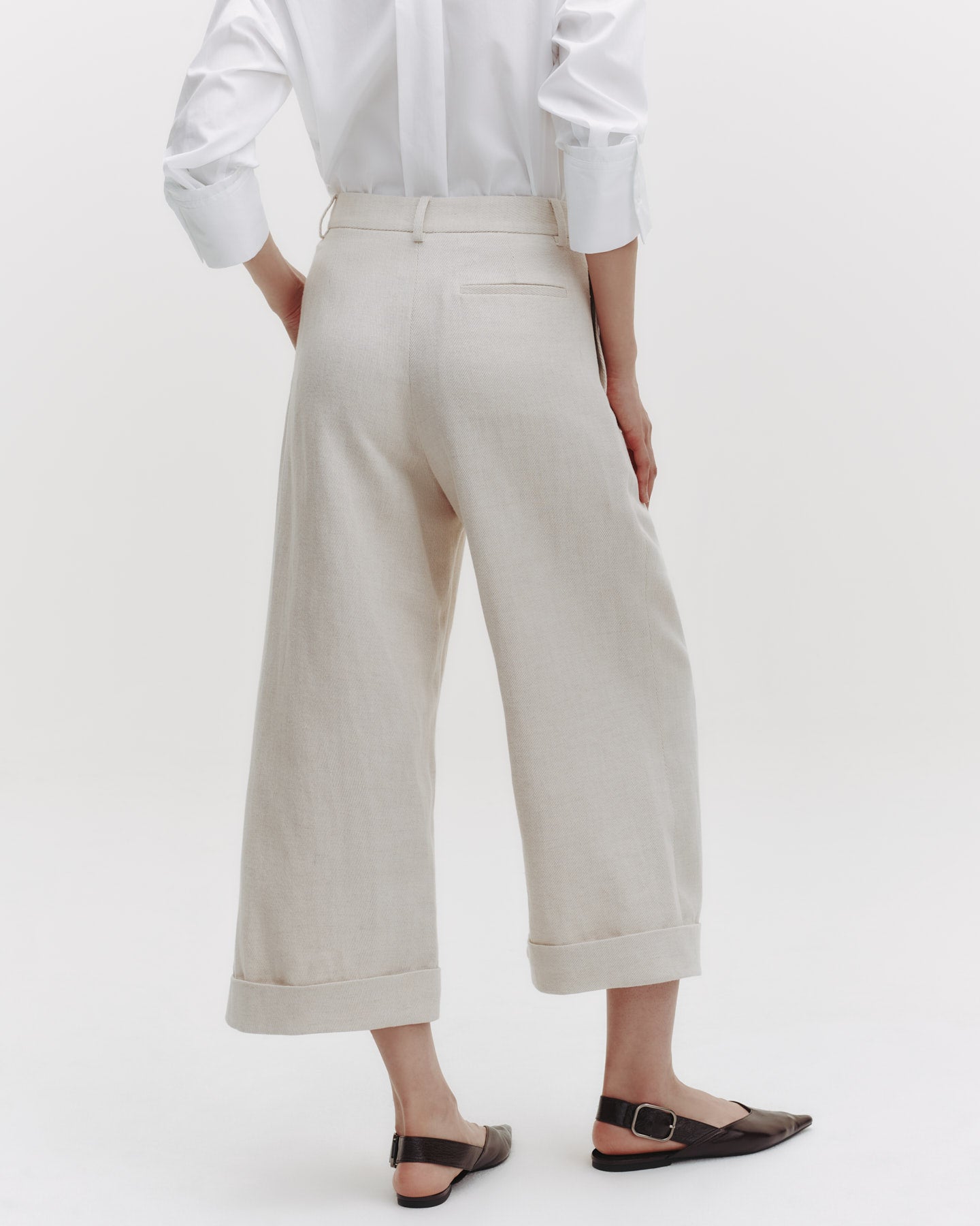 TWP Natural Houston St. Pant in Cotton Linen Twill view 7