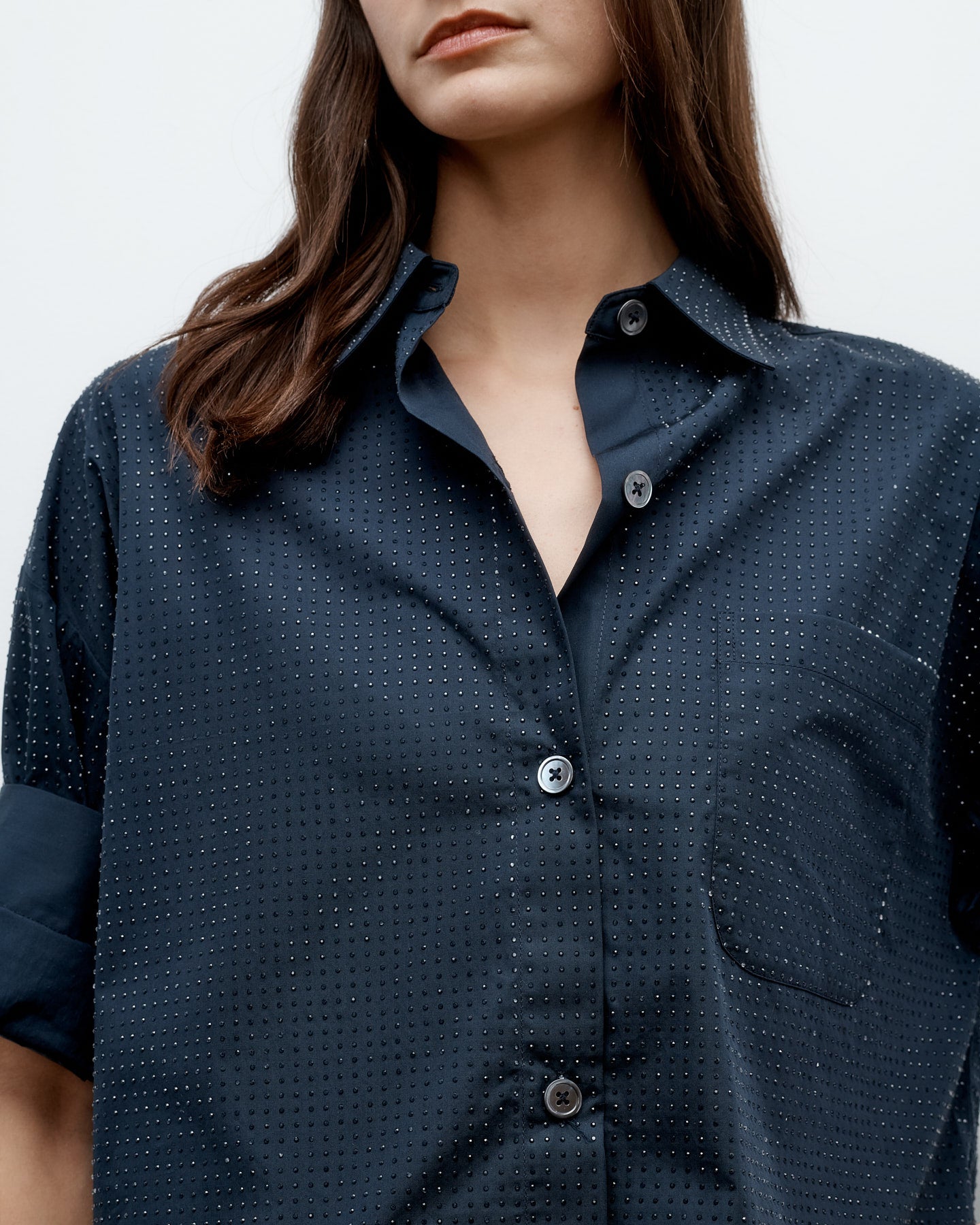 TWP Midnight Next Ex Shirt with Crystals view 3