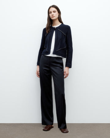 TWP Midnight Chain Sweater Jacket in Merino Wool view 2
