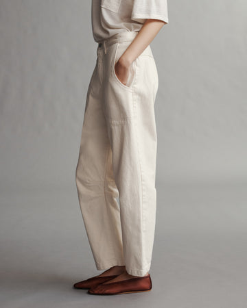 TWP Natural Jetties Beach Pant in Natural Denim view 5