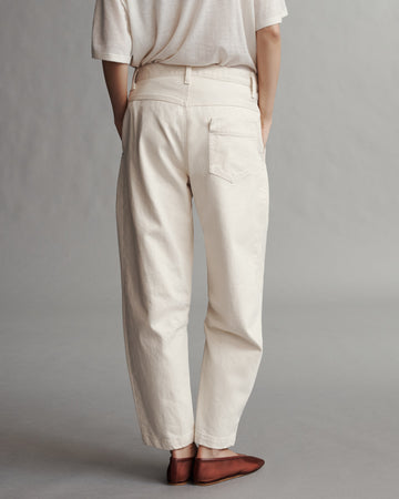 TWP Natural Jetties Beach Pant in Natural Denim view 6