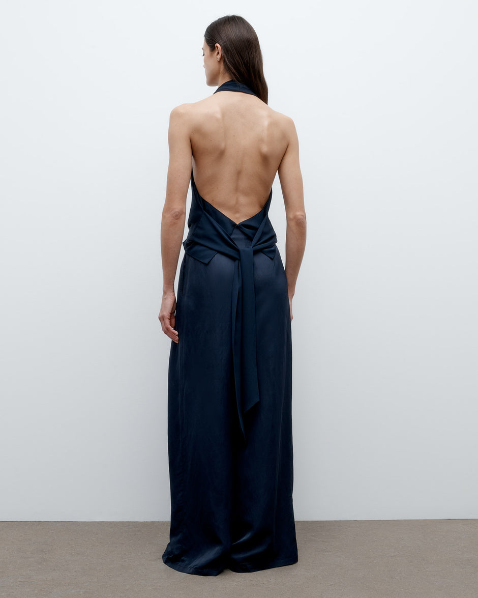 TWP Midnight Wrapped Up Top in Stretch Silk Georgette view 2