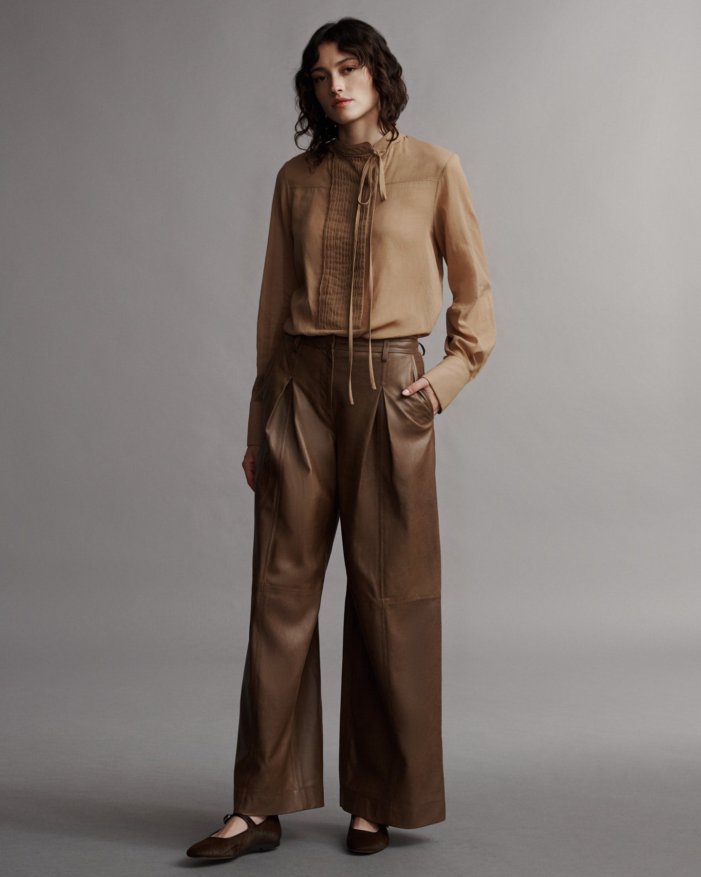 TWP Bronzed Gabriel Shirt in Cotton Voile view 5