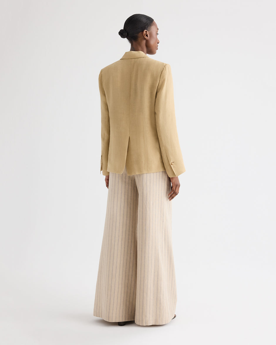 TWP Candied ginger Boy Blazer in Fluid Linen view 5