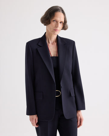 TWP Midnight Jillian Blazer in Italian Wool Twill view 1