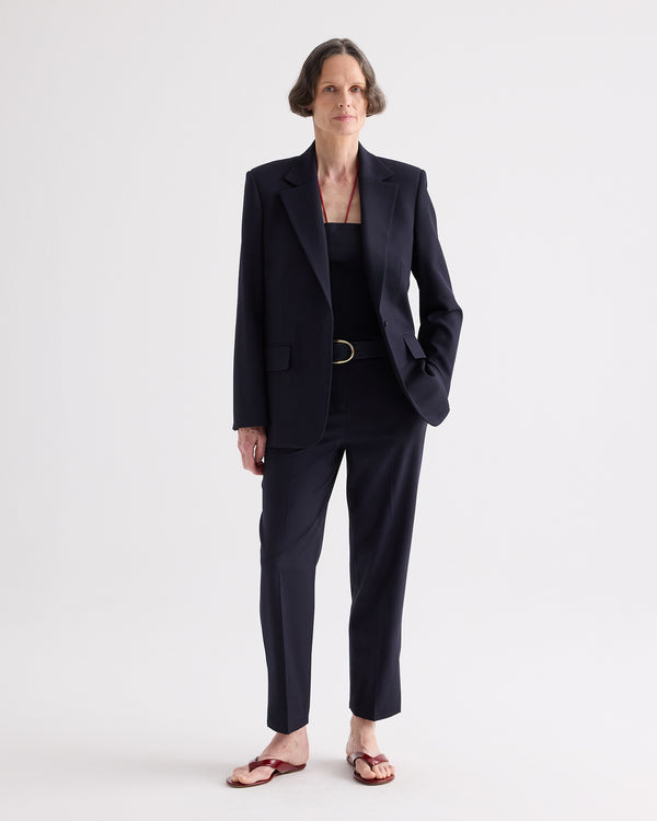 TWP Midnight Jillian Blazer in Italian Wool Twill view 3