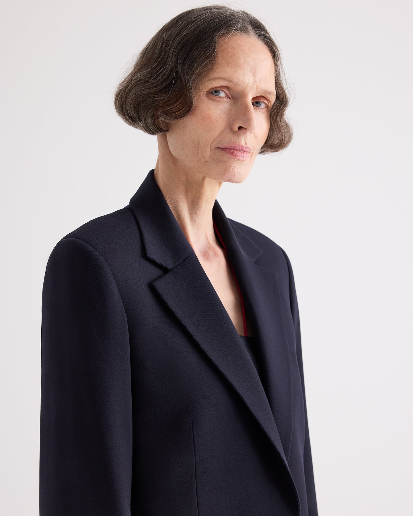 TWP Midnight Jillian Blazer in Italian Wool Twill view 2