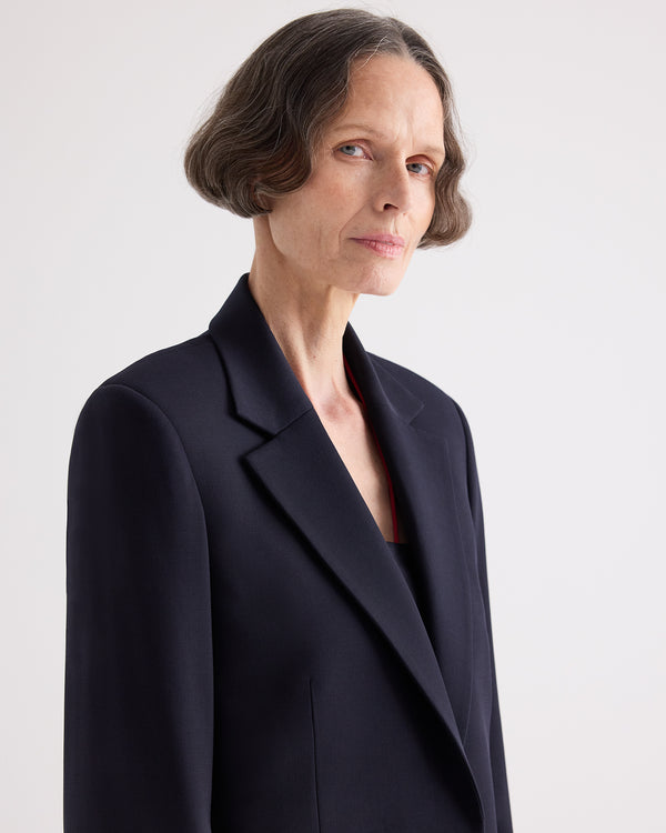 TWP Midnight Jillian Blazer in Italian Wool Twill view 2