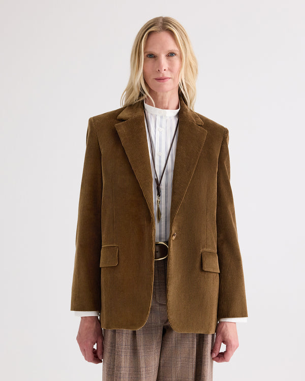 TWP Pinecone Jillian Blazer in Torkel Corduroy view 2