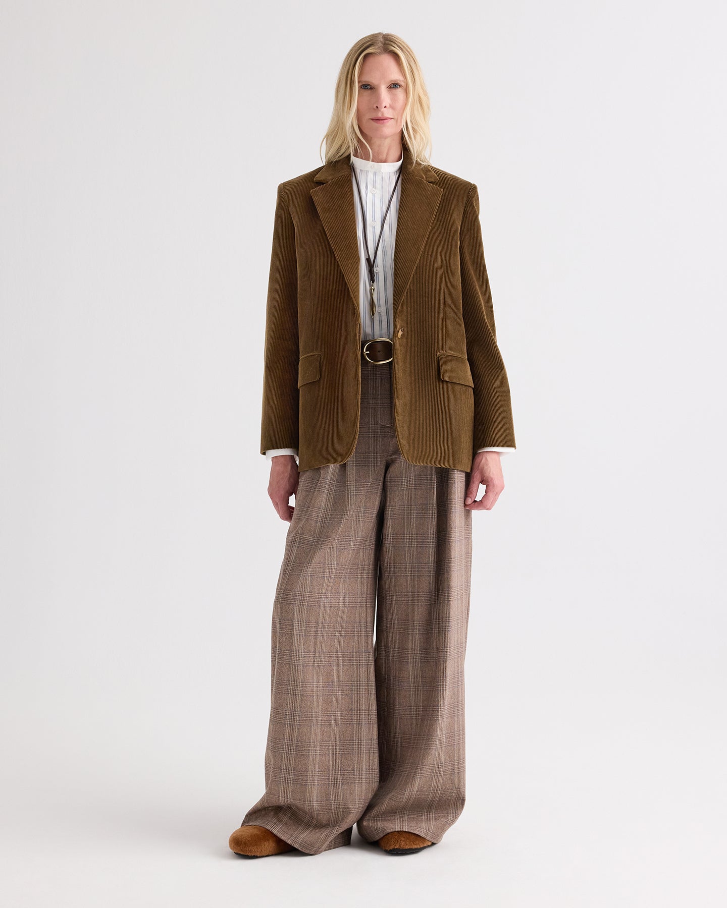 TWP Pinecone Jillian Blazer in Torkel Corduroy view 1