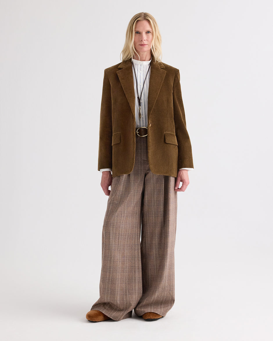 TWP Pinecone Jillian Blazer in Torkel Corduroy view 1