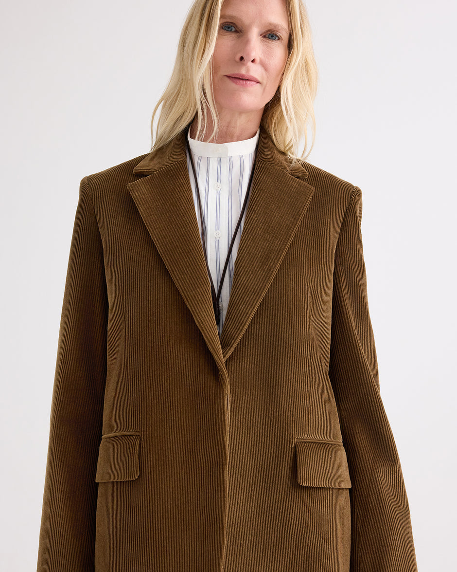 TWP Pinecone Jillian Blazer in Torkel Corduroy view 3
