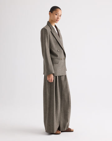 TWP Tea multi Harper Blazer in Fancy Wool Flannel view 4