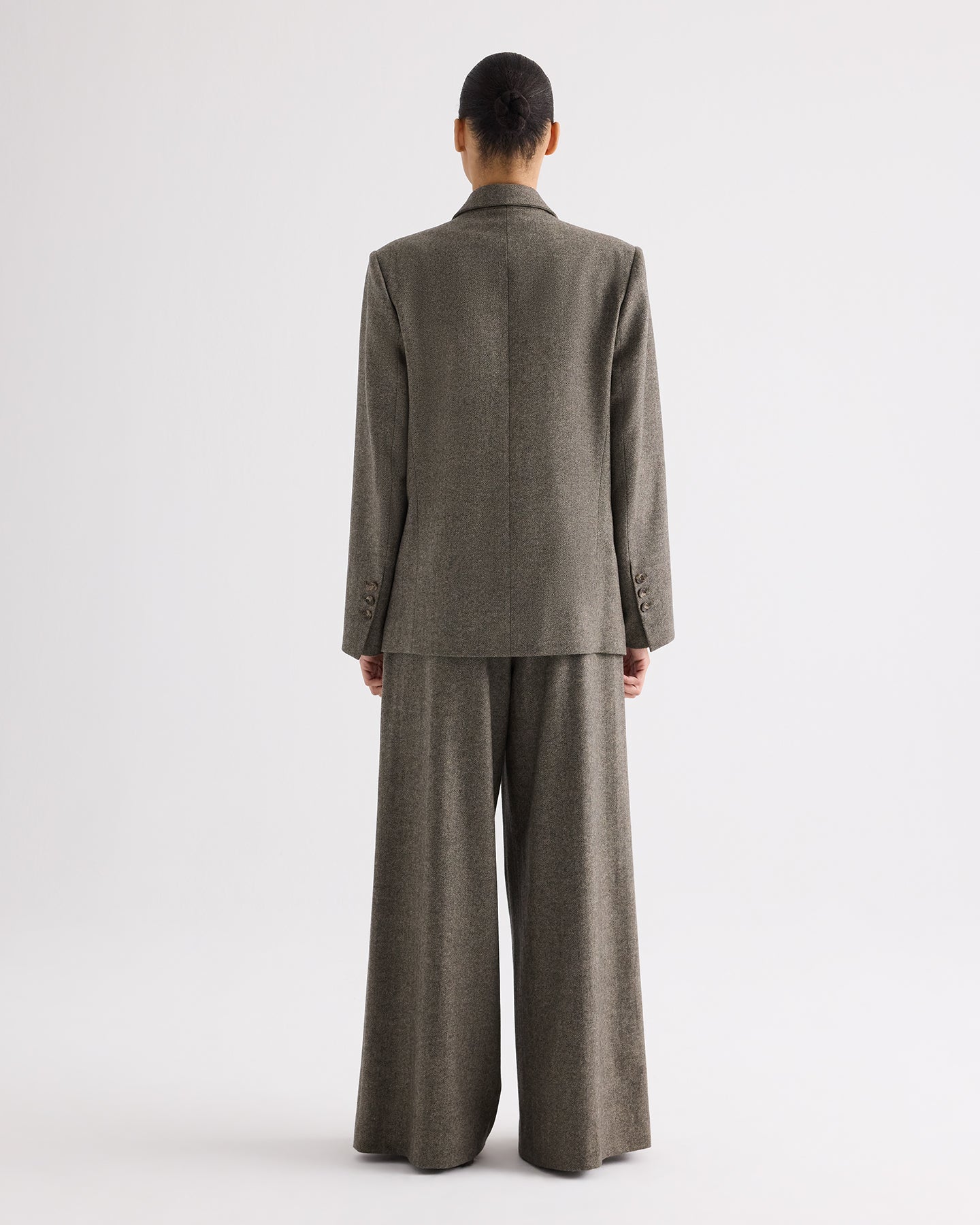 TWP Tea multi Harper Blazer in Fancy Wool Flannel view 5