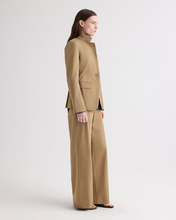TWP British khaki The Double Take Blazer in Trench Chino Twill view 4