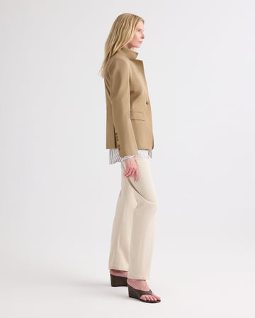 TWP British khaki The Double Take Blazer in Trench Chino Twill view 4