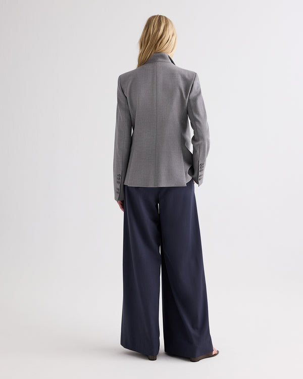 TWP Medium heather grey The Double Take Blazer in Soft Finish Stretch Wool view 4
